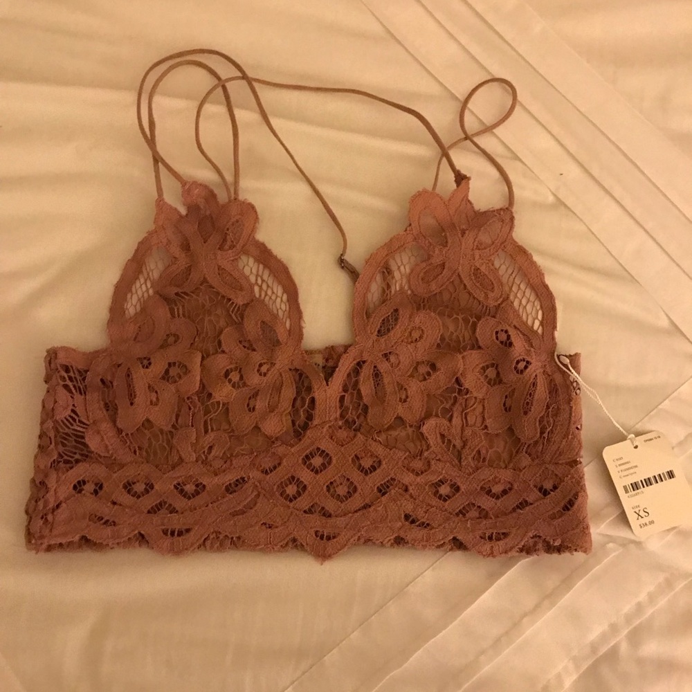 Free People Lace Floral Bralette